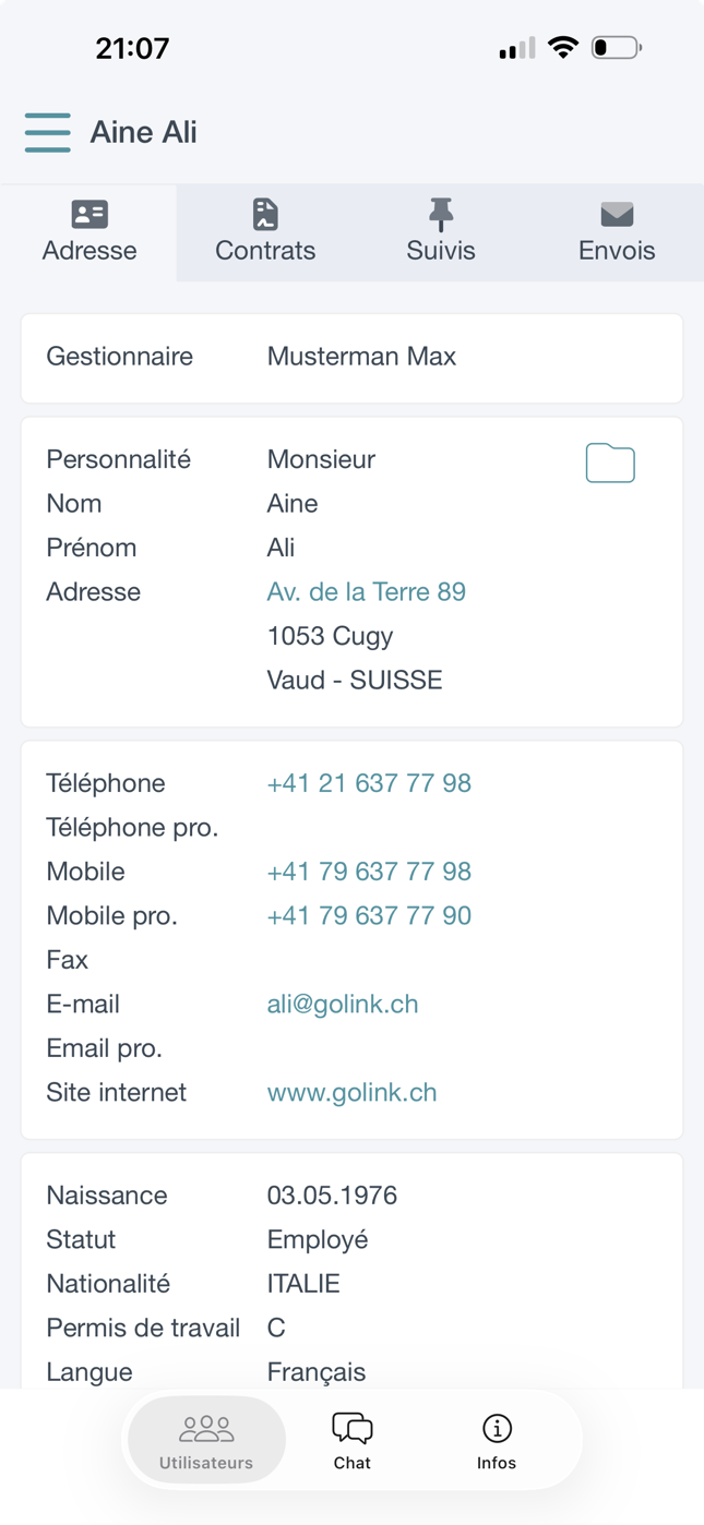 redox fiche adresse