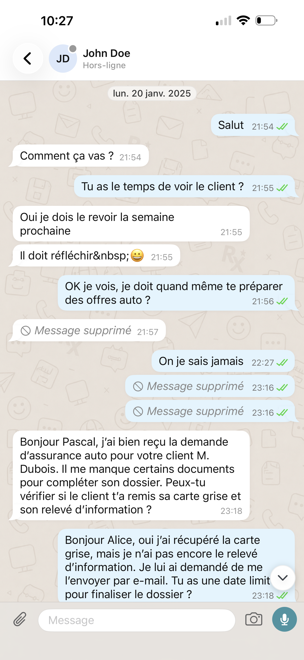 Chat mobile